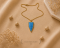 Pendentif Glacier Bleu – Édition Artisanale