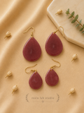 Rose Drop Earrings Set (Small & Large)