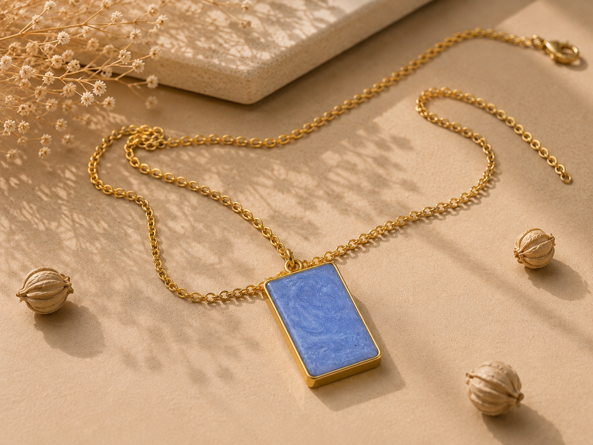 Pendentif Aurore Boréale (Recto/Verso) – Édition Artisanale