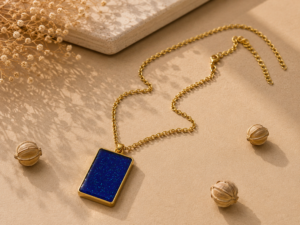 Pendentif Aurore Boréale (Recto/Verso) – Édition Artisanale
