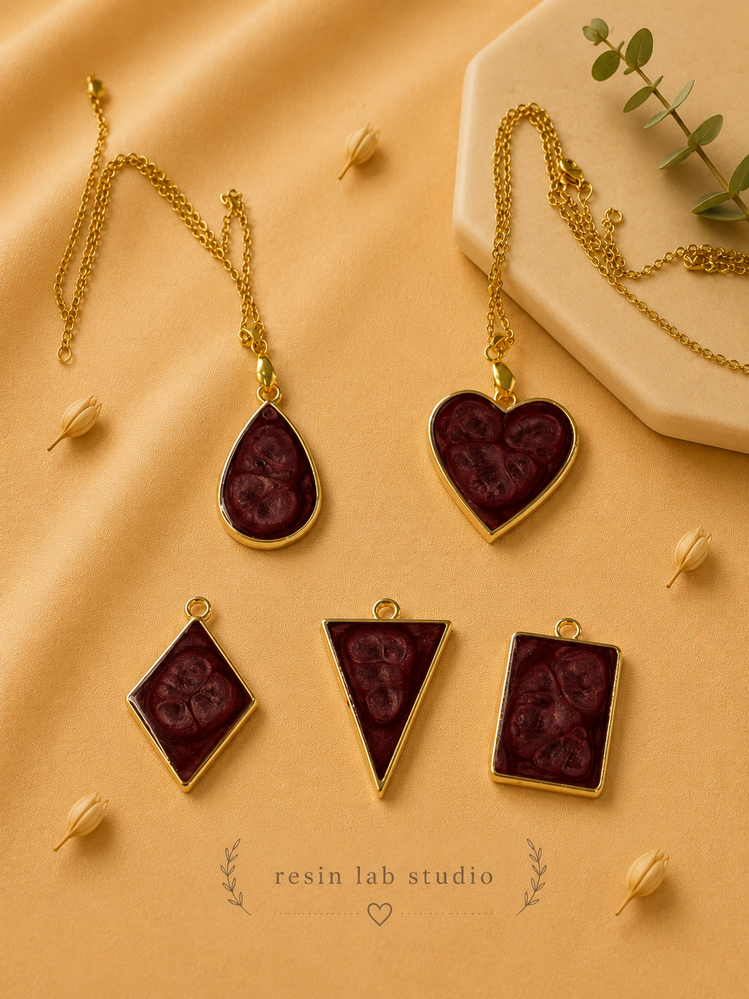 Gold Berry Pendant