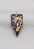 Deep Blue Pentagon - Gold Sparkle Collection
